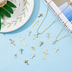 36Pcs 6 Style Long-Lasting Plated Brass Charms&nbsp;KK-FH0005-19