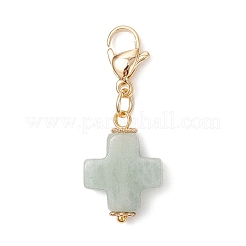 6Pcs Gemstone Pendant Decorations&nbsp;HJEW-JM03930