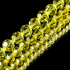 4 Strands 4 Styles Transparent Glass Bead Strands&nbsp;GLAA-TA0002-56B
