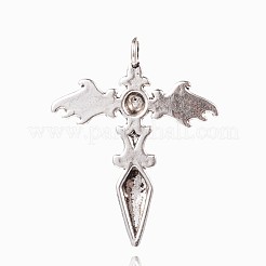 Tibetan Style Sword Alloy Pendants&nbsp;PALLOY-M163-13AS