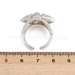 Brass Cuff Rings for Women&nbsp;RJEW-H256-20-P