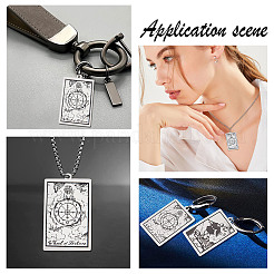 10Pcs 201 Stainless Steel Pendants&nbsp;STAS-DC0011-11