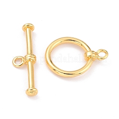 Rack Plating Brass Toggle Clasps&nbsp;LS-KK-B036-17G
