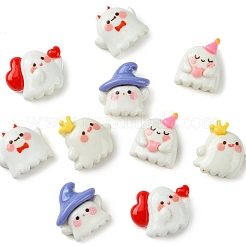 10Pcs 5 Styles Halloween Opaque Resin Decoden Cabochons&nbsp;CRES-FS0001-14