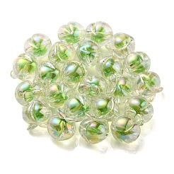 UV Plating Rainbow Iridescent Acrylic Beads&nbsp;OACR-F004-02D
