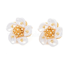 Flower Brass Stud Earring&nbsp;EJEW-L288-006G