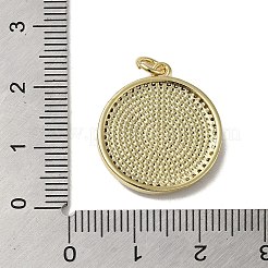 Brass Micro Pave Cubic Zirconia Pendants&nbsp;KK-Q808-04G