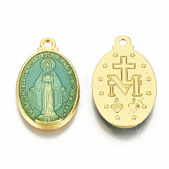Brass Enamel Pendants&nbsp;KK-S345-179B