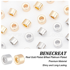40Pcs 2 Colors Brass Beads&nbsp;KK-BC0009-37