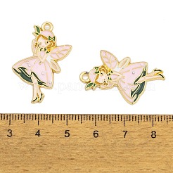 Rack Plating Alloy Enamel Pendants&nbsp;X-FIND-A040-08C-02G