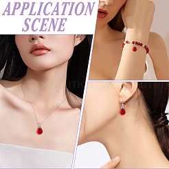 100Pcs Imitation Gemstone Acrylic Pendants&nbsp;PALLOY-AR00038