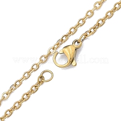 304 Stainless Steel Cable Chains Necklace for Men Women&nbsp;NJEW-N050-A02-G20