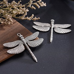 Tibetan Style Alloy Big Pendants&nbsp;TIBE-S302-01TAS-NR