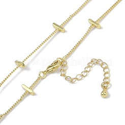 Rack Plating Brass Twisted Chain Necklaces for Women&nbsp;NJEW-K382-15B-G