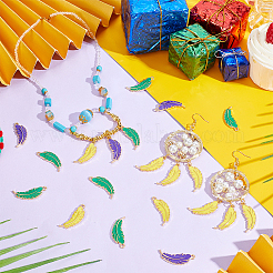 30Pcs 3 Colors Alloy Enamel Pendants&nbsp;ENAM-PH0013-17