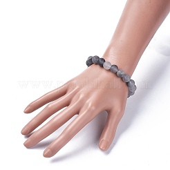 Natural Cloudy Quartz Beads Stretch Bracelets&nbsp;BJEW-JB04173-02