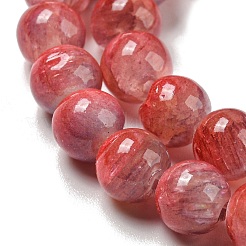 Dyed Natural White Jade Beads Strands&nbsp;G-F764-01D