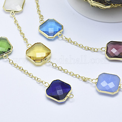 Handmade Glass Beaded Chains&nbsp;CHC-P005-01G