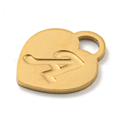 26Pcs Ion Plating(IP) 304 Stainless Steel Pendants&nbsp;FIND-M017-01G