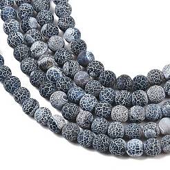 Weathered Agate Beads Strand&nbsp;G-E403-79-6mm
