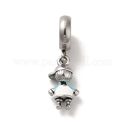 304 Stainless Steel Enamel European Dangle Charms&nbsp;STAS-G308-19AS-01