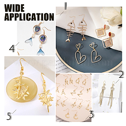 304 Stainless Steel Earring Hook Findings&nbsp;STAS-UN0004-72G
