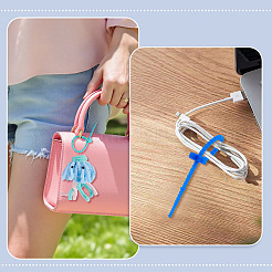30Pcs Heart Shaped Silicone Cable Zip Ties&nbsp;AJEW-TADJ0001-11
