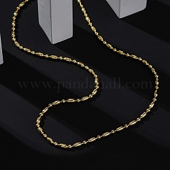 Rack Plating Brass Oval Link Chain Necklace&nbsp;NJEW-A035-06G-02