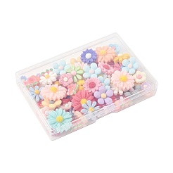 100Pcs 10 Styles Opaque Resin Cabochons&nbsp;CRES-FS0001-25