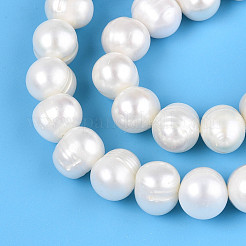 Natural Cultured Freshwater Pearl Beads Strands&nbsp;PEAR-N013-10D-01