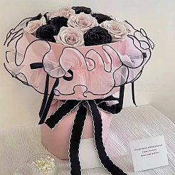 3 Bags 1M Polyester Pleated Lace Ribbon&nbsp;OCOR-BC0006-58A