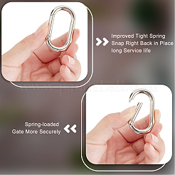 10Pcs Zinc Alloy Spring Gate Rings&nbsp;PALLOY-GF0001-03
