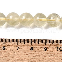 Natural Lemon Quartz(Heated) Beads Strands&nbsp;G-G286-A04-10mm-01