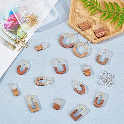 DIY Wooden Dangle Earring Making Kits&nbsp;DIY-OC0007-03