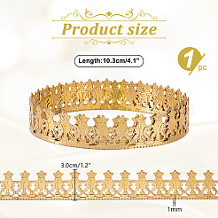 Crown Brass Ribbon for Lamp Cover Decoration&nbsp;AJEW-WH0348-381A