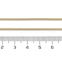 Ion Plating(IP) 304 Stainless Steel Round Snake Chain Necklace for Women&nbsp;NJEW-G097-01G