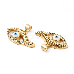 Brass Micro Pave Cubic Zirconia Pendants&nbsp;KK-H441-53G