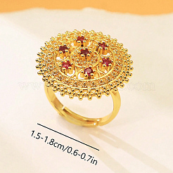Brass Micro Pave Cubic Zirconia Finger Rings for Women&nbsp;UV2123