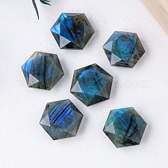 Natural Labradorite Carved Healing Star of David Ornaments&nbsp;PW-WG41086-01