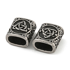 Retro 304 Stainless Steel Slide Charms&nbsp;STAS-B071-14AS