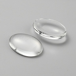 Glass Cabochons&nbsp;GLAA-WH0035-34