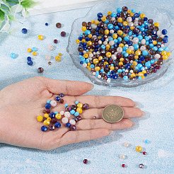 120G 3 Styles Glass Beads Strands&nbsp;EGLA-TA0013-72