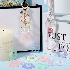100Pcs Transparent Luminous Acrylic Pendants&nbsp;TACR-SP0001-18