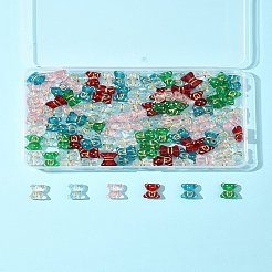 110Pcs 6 Colors Transparent Acrylic Beads&nbsp;MACR-FS0002-06
