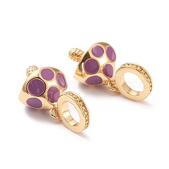 Brass Enamel European Dangle Charms&nbsp;MPDL-P005-23G