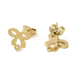 Ion Plating(IP) 304 Stainless Steel Stud Earring Findings&nbsp;STAS-I206-03G
