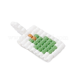 12Pcs Glass Seed Beaded Pendants&nbsp;PALLOY-MZ00984