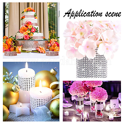 Plastic Sparkling Flower Shape Mesh Wrap Roll&nbsp;DIY-CA0001-23