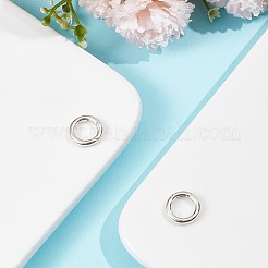 2Pcs 925 Sterling Silver Spring Gate Rings&nbsp;STER-CN0001-30