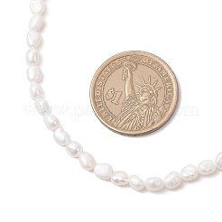 Natural Keshi Pearl Two Sides Polished Beaded Necklaces for Women&nbsp;NJEW-JN05336-02